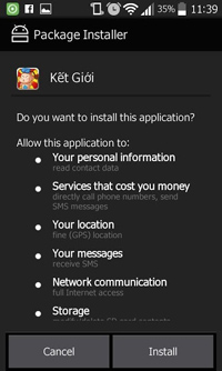 Cat Dat Ket Gioi Android - Ket gioi duoi apk cho may cam ung